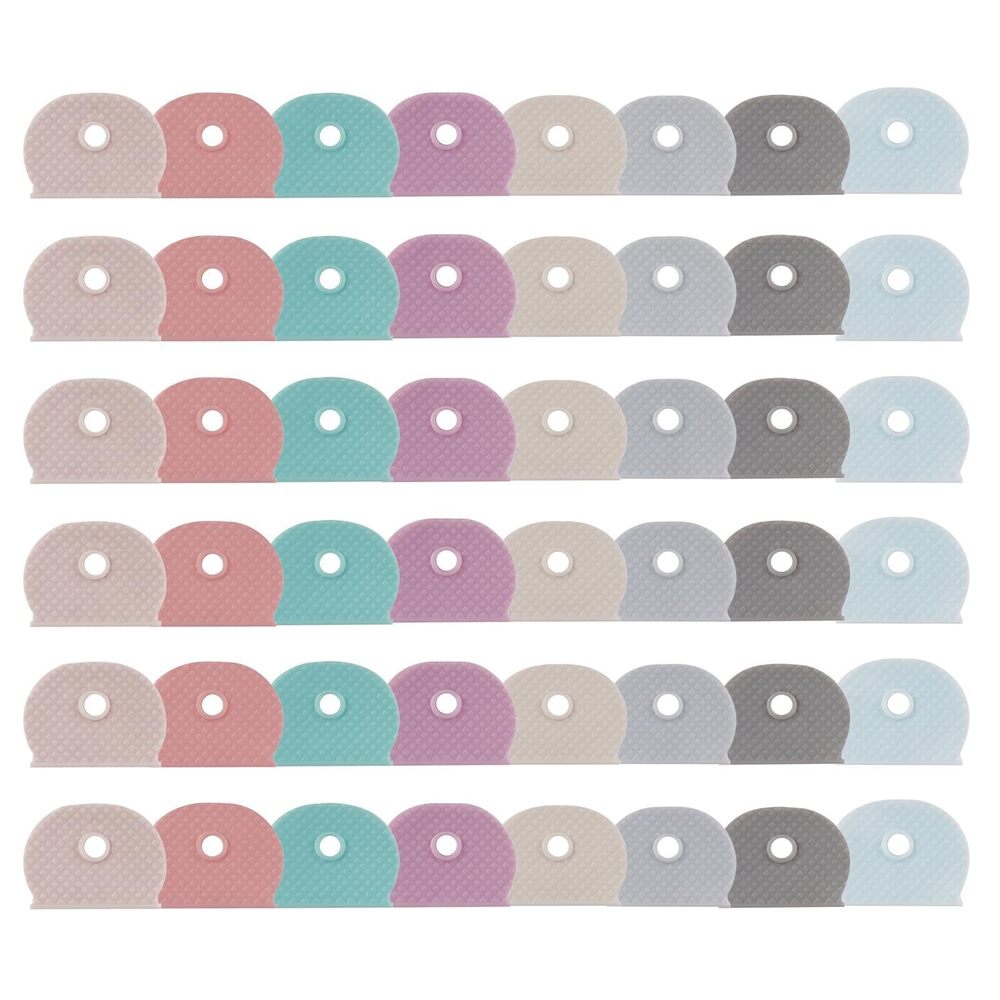 3926 48 Pcs Key Covers Caps, 1" Standard Key Caps, Key Identifiers Covers